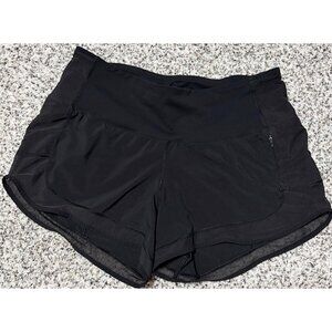 Lululemon Hotty Hot Lined Shorts 2.5 Black–Women’s Size 4 Running Zipper Pocket